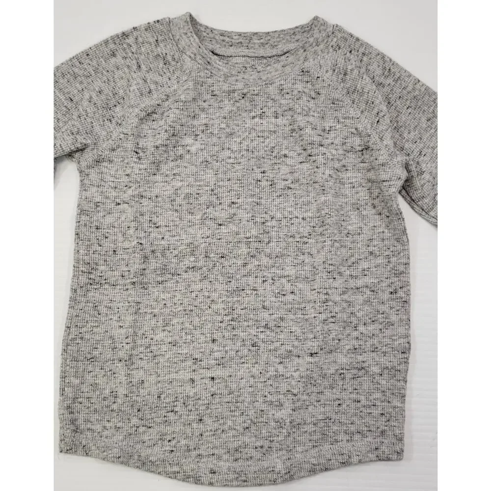G) Jumping Beans Boys Long Sleeve Waffle Knit Raglan Gray Shirt 4T